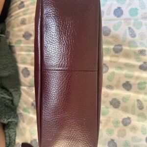 Cartier Burgundy Leather Bag
